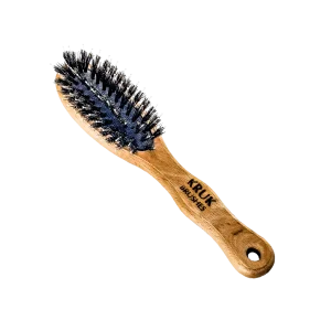 "De zachte EGEL" natuurhaarborstel met nylon-pins met (vaste!) bolletjes - KLEIN