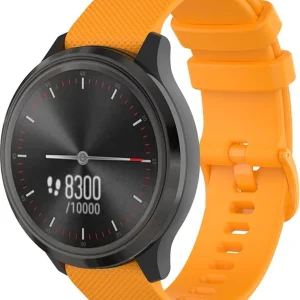 20 mm Bandje -  Siliconen - Oranje