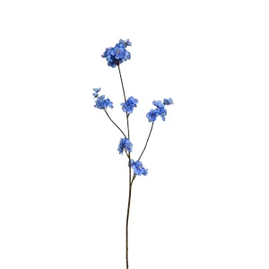 Kunst-Apfelblütenzweig | Blau | 85 cm